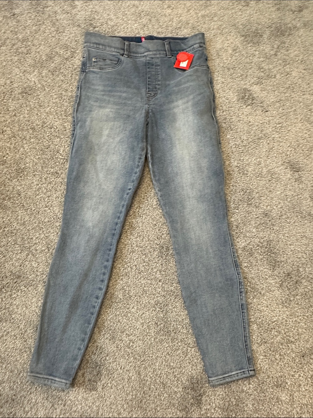 SPANX Women's Skinny Jeans in Light Blue Wash